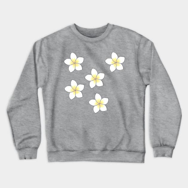 PLUMERIA 2 Crewneck Sweatshirt by basiastachurska